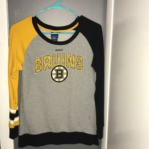 Reebok- Boston Bruin Black and Yellow Swearshirt